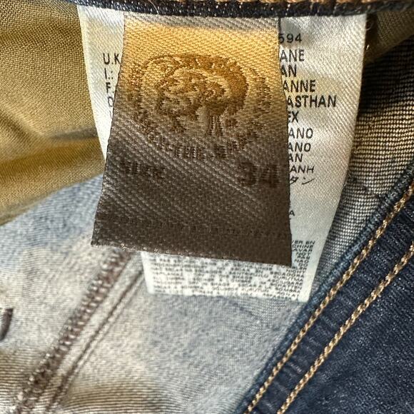 Diesel Buster Jeans Mens Regular Slim Tapered Stretch Tag is 34x34 Distressed - Picture 11 of 16